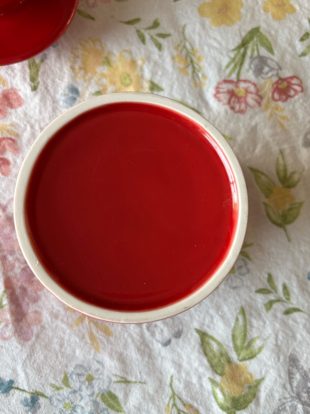 Red Ceramic Butter Bell - Picture 5 of 8